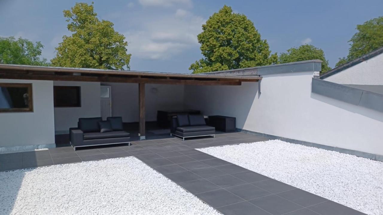 Ferienwohnung Mit Kamin Und Traumhafter Dachterrasse Mit Weitblick In Die Natur Neu Gaarz Eksteriør billede