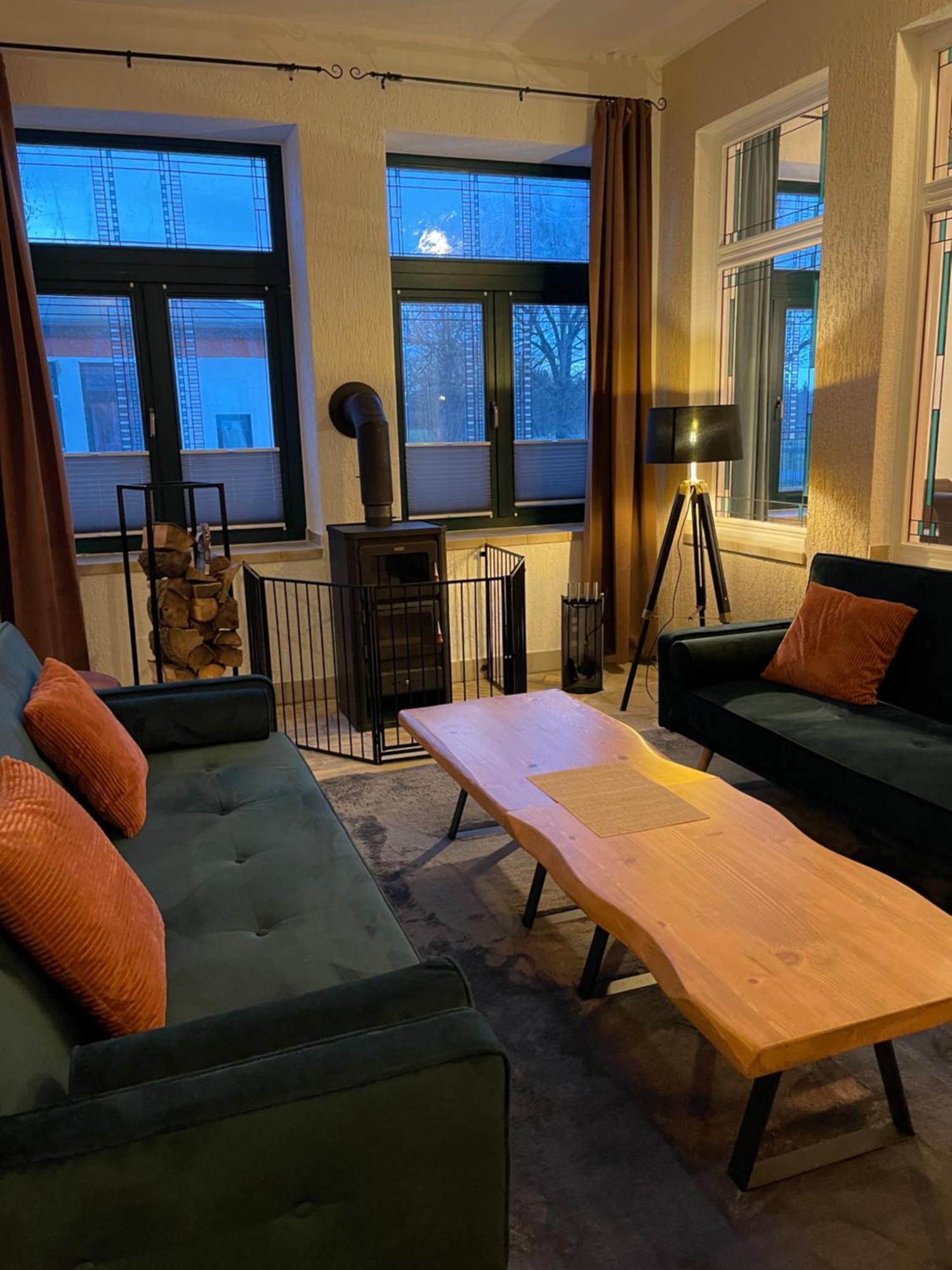 Ferienwohnung Mit Kamin Und Traumhafter Dachterrasse Mit Weitblick In Die Natur Neu Gaarz Eksteriør billede